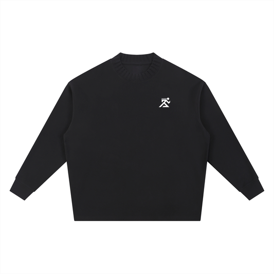 Knitted Round Neck Oversize Sweatshirt