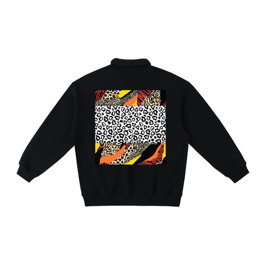 Heavyweight Polo-Collar Sweatshirt