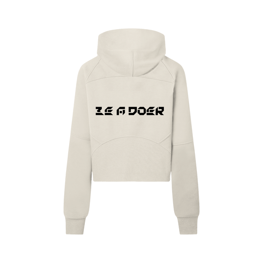 Cropped Half-Zip Hoodie