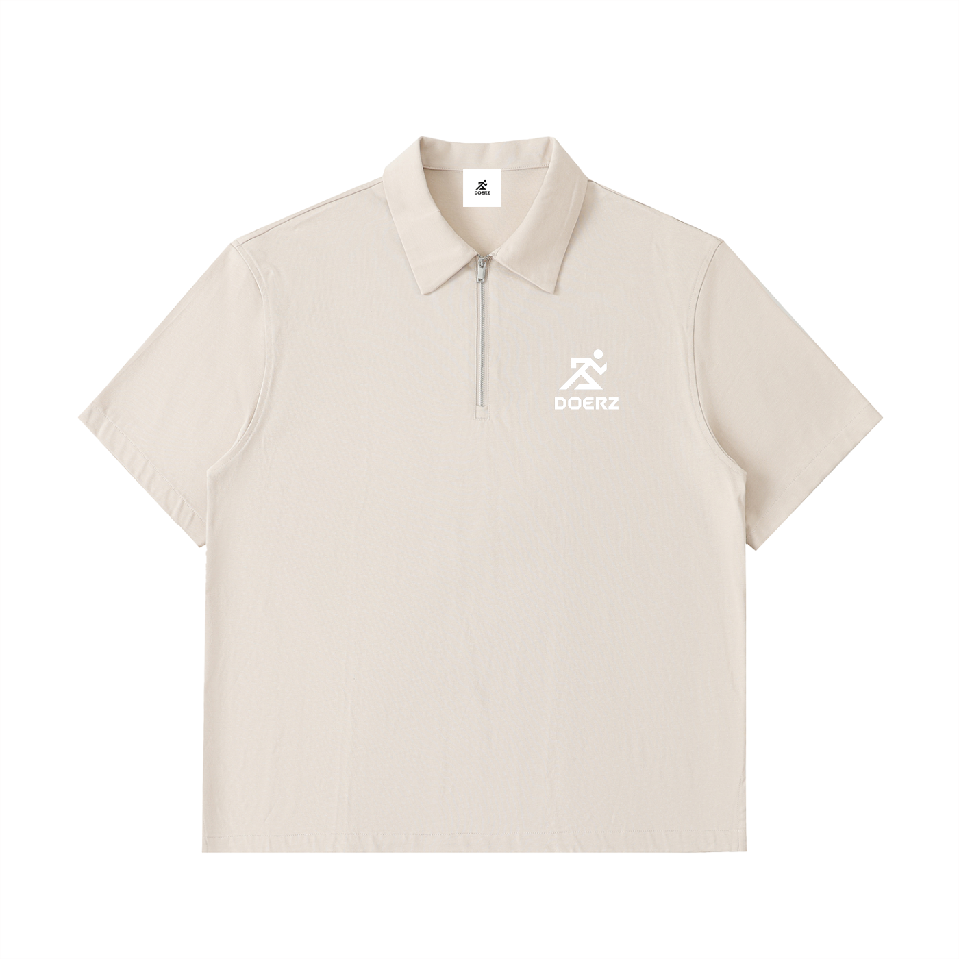 Half-Zip Cotton Polo Shirt