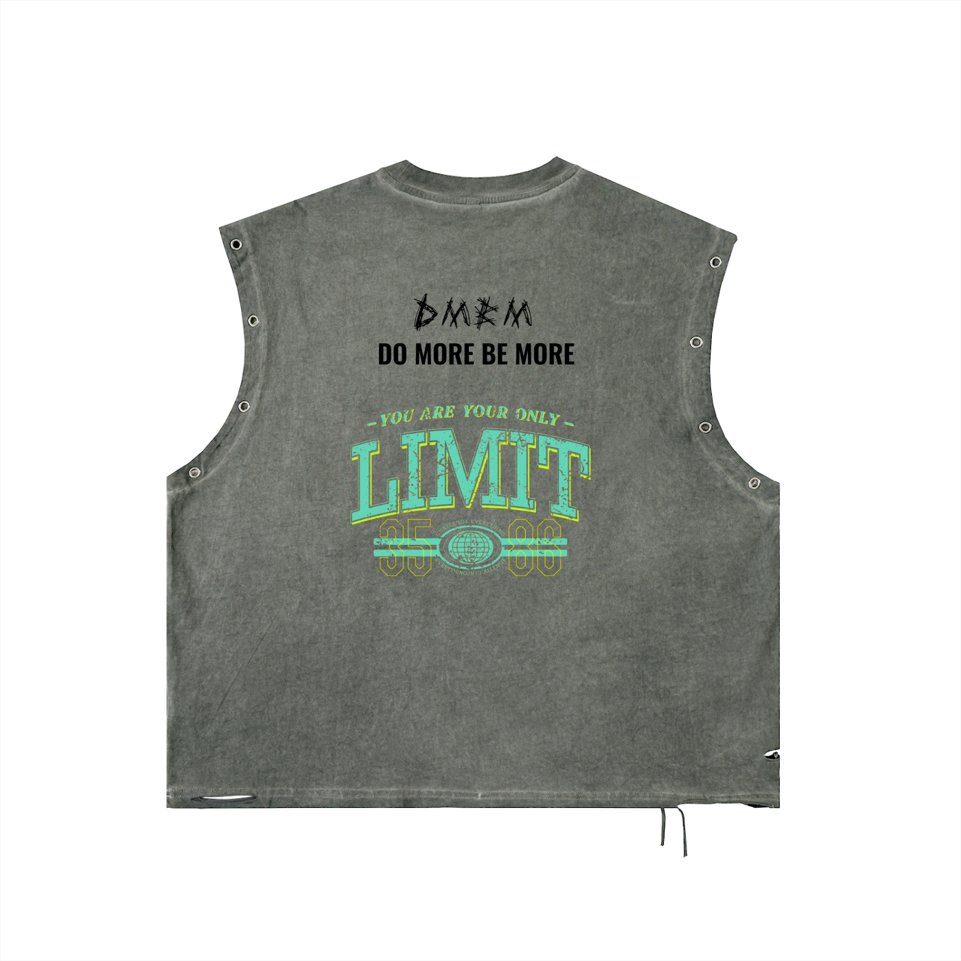 Distressed Grommet Eyelet Tank Top