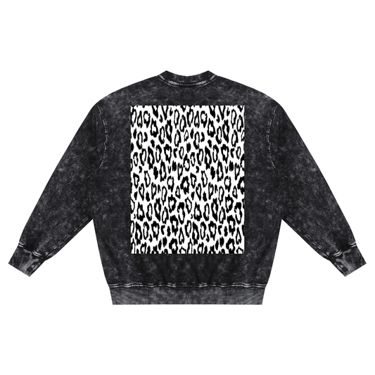 Snow Washed Hand-Frayed Sweatshirt