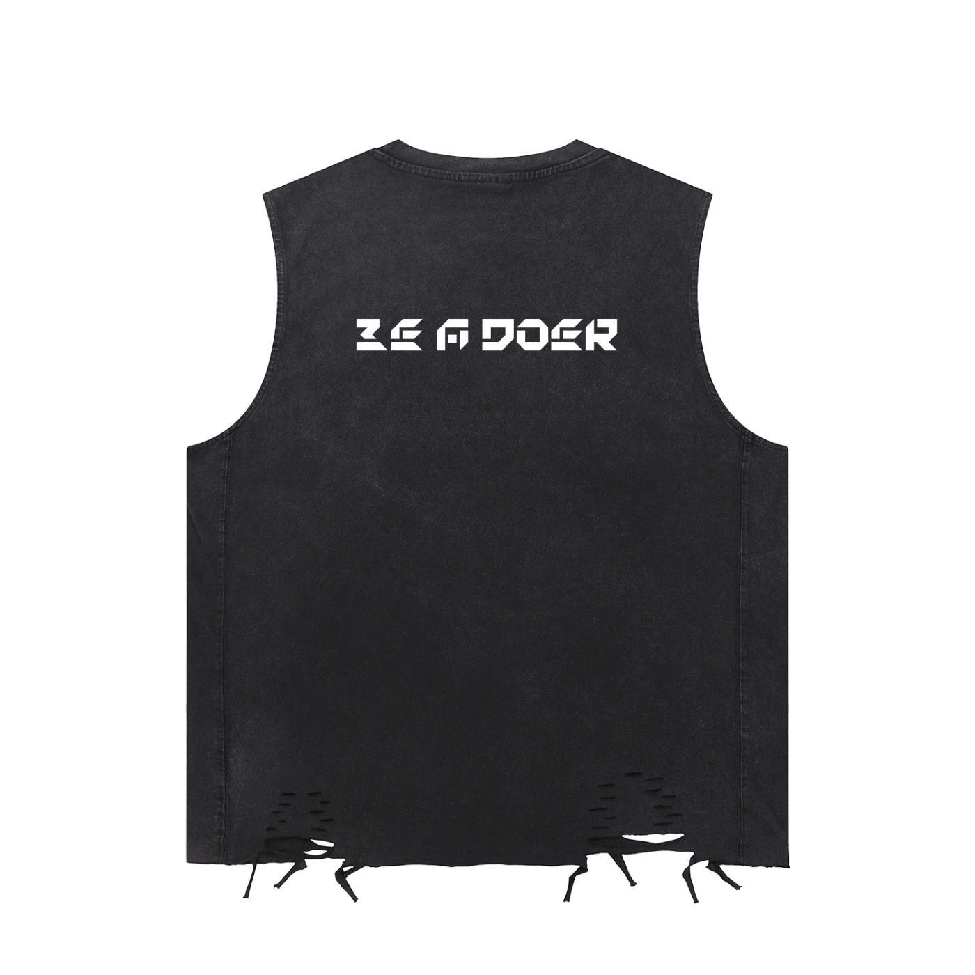 Snow Washed Raw-Hem Tank Top