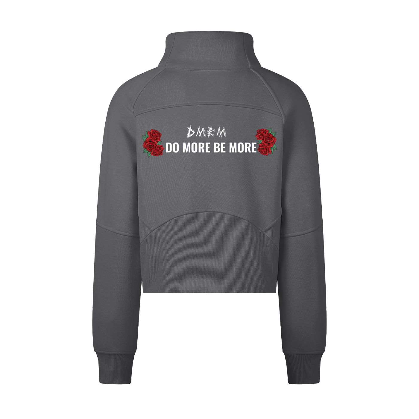 Woman Cropped Half-Zip Sweatshirt