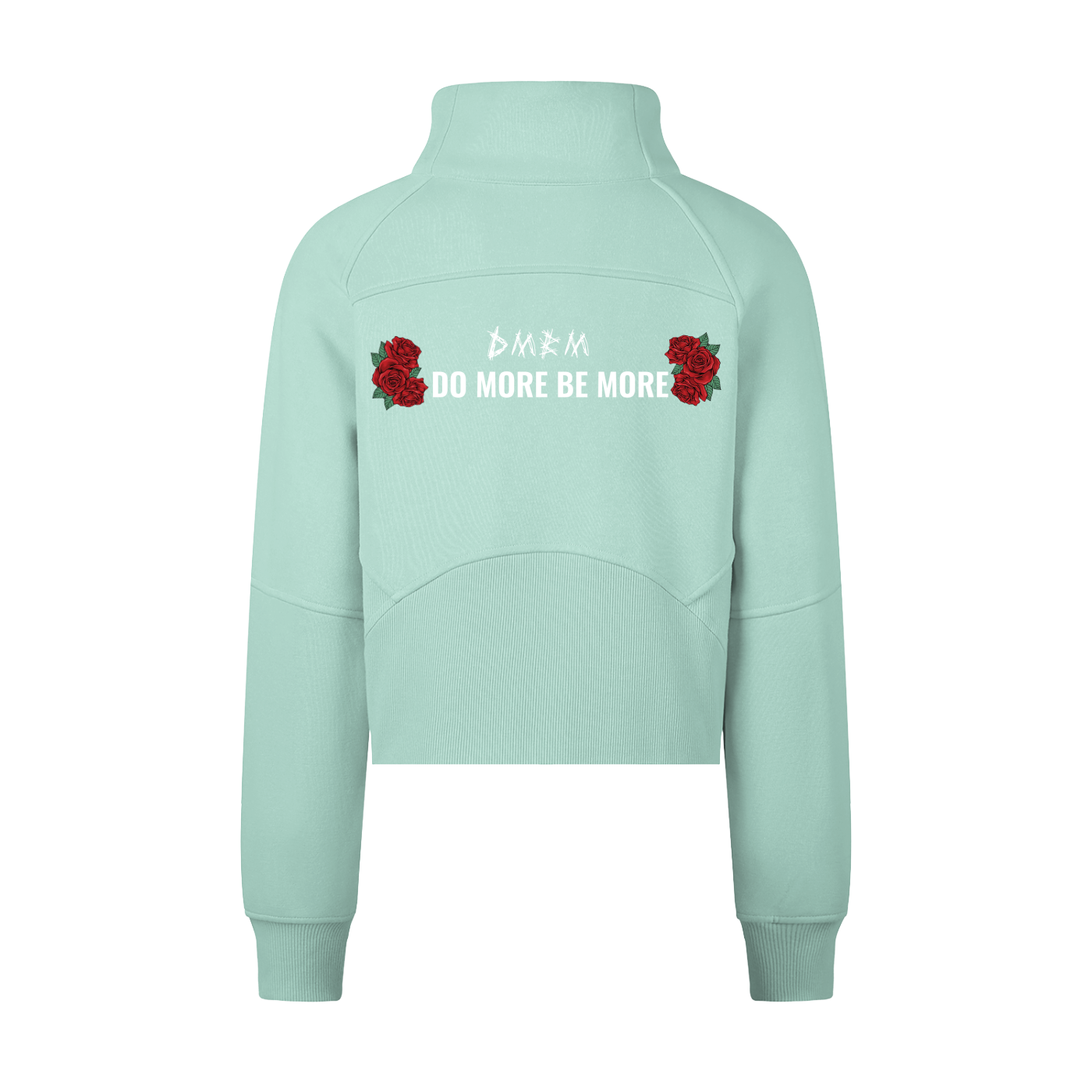 Woman Cropped Half-Zip Sweatshirt