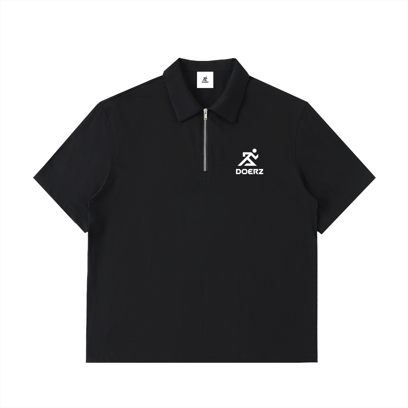 Half-Zip Cotton Polo Shirt
