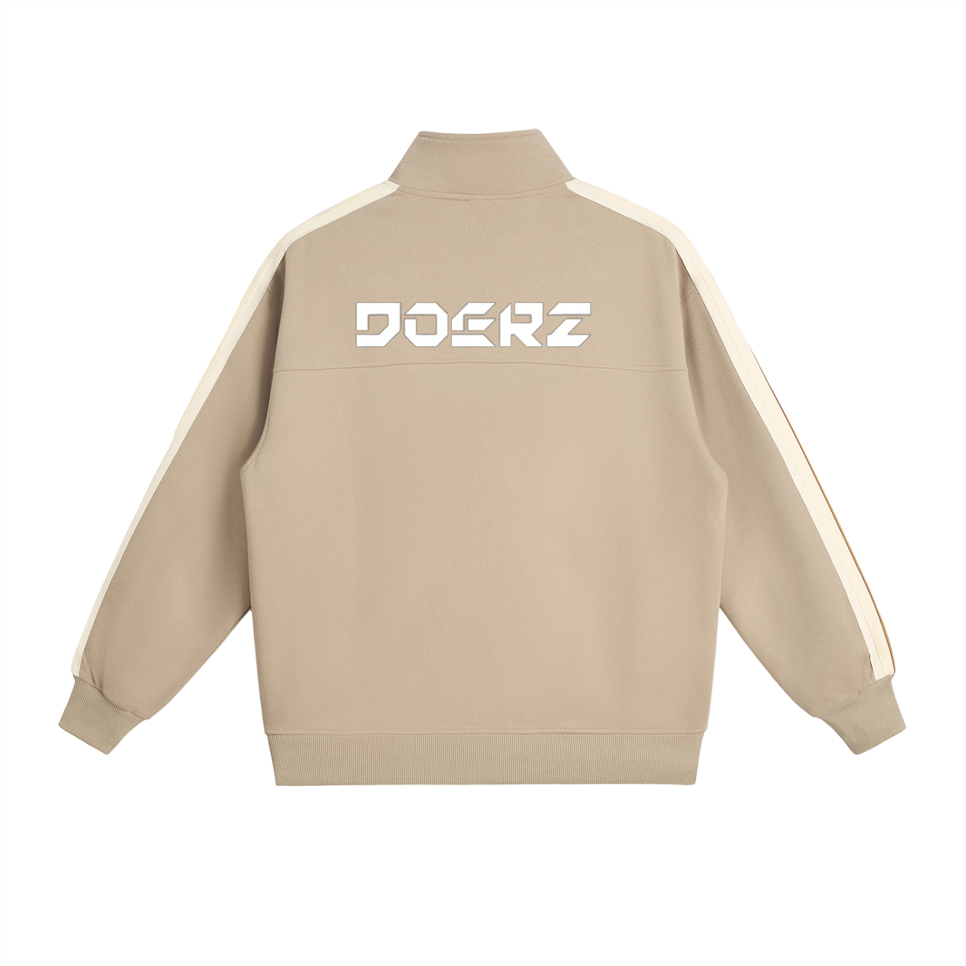 Contrast Side-Stripe Stand Collar  Jacket