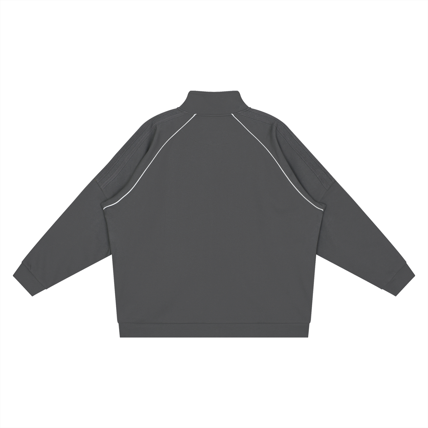Reflection Striped Raglan Sleeve  Jacket