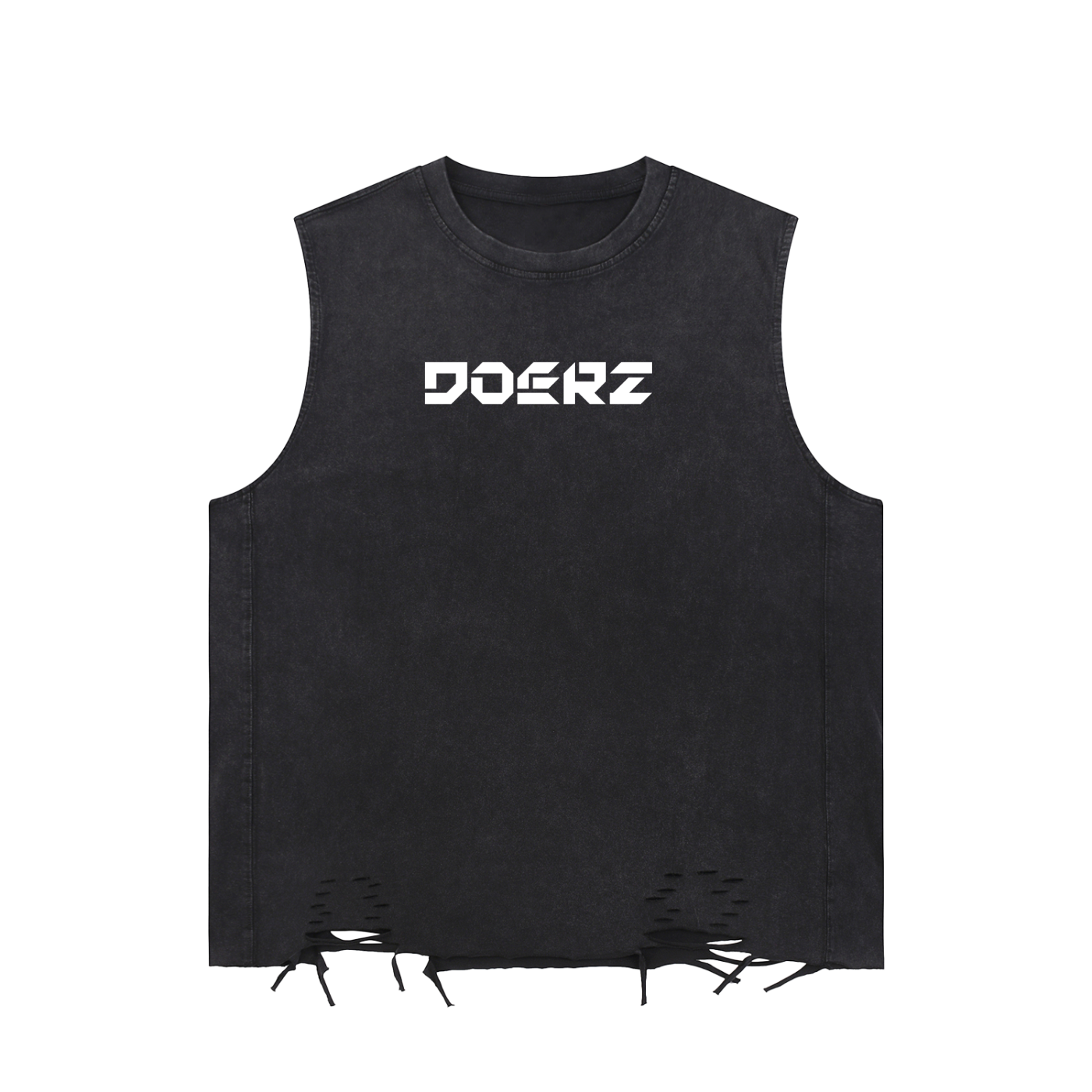 Snow Washed Raw-Hem Tank Top