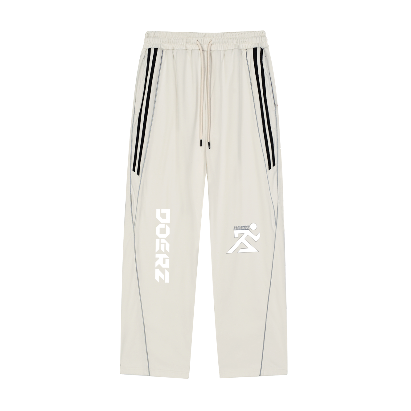 Reflection Striped Straight-Leg Sweatpants