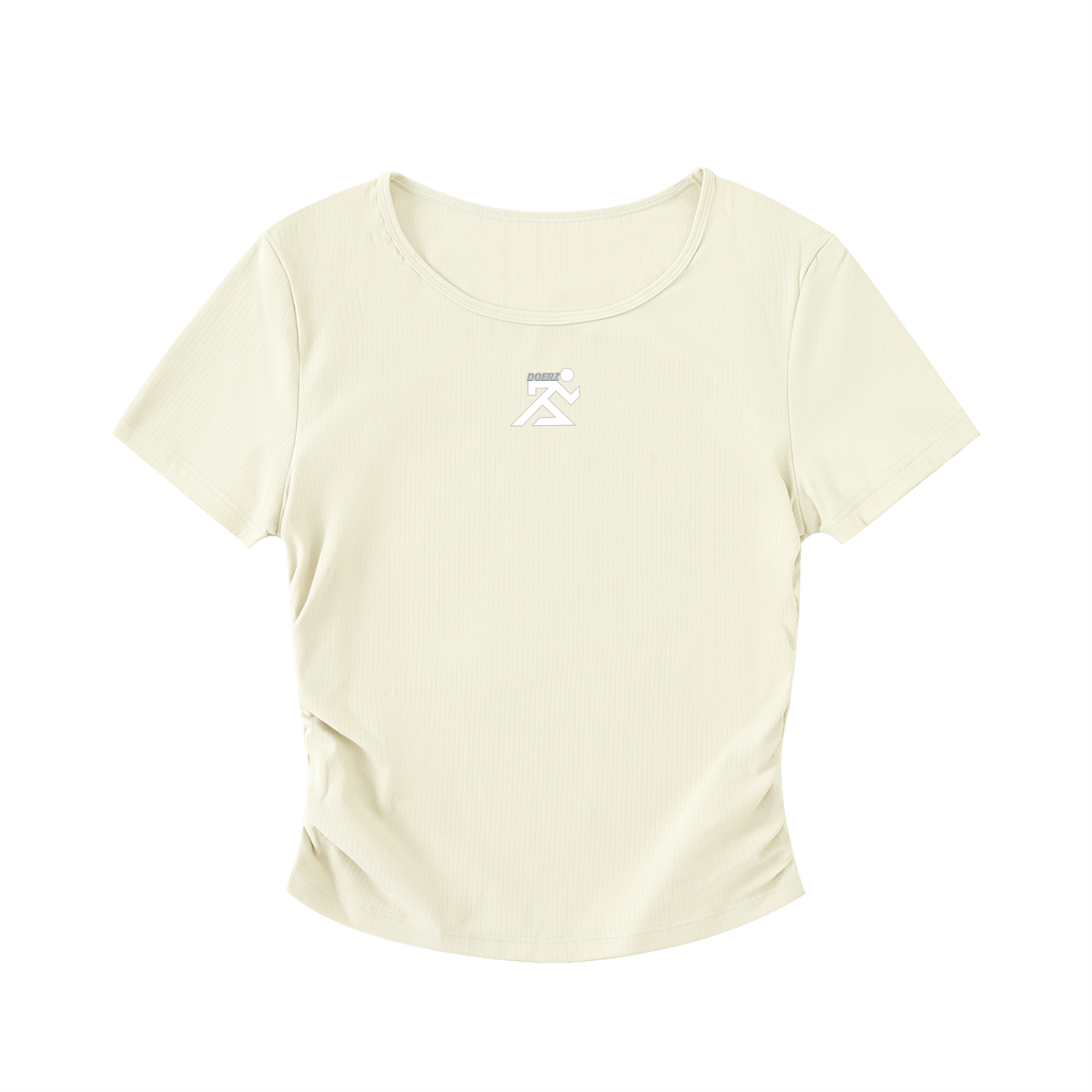 Woman Ruched Bodycon Crop Top