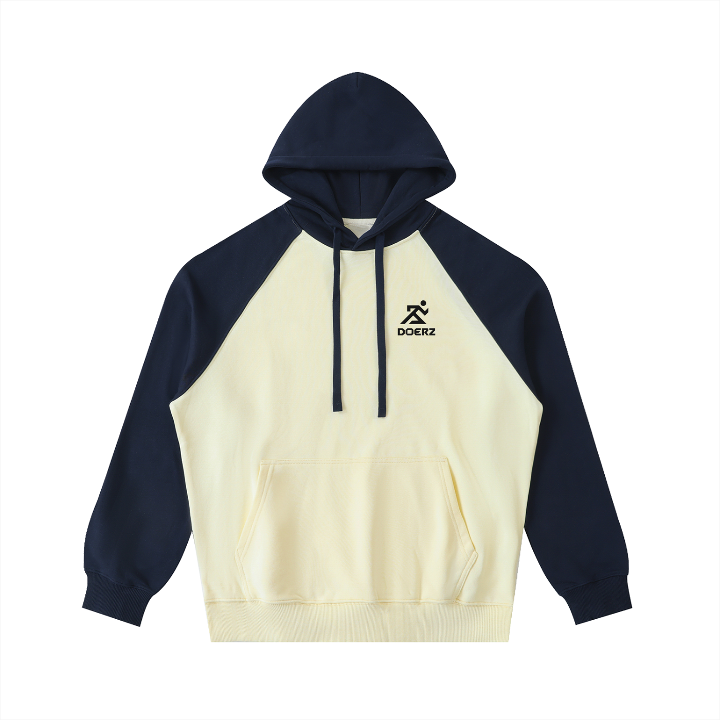 Color-Block Raglan Sleeve Hoodie