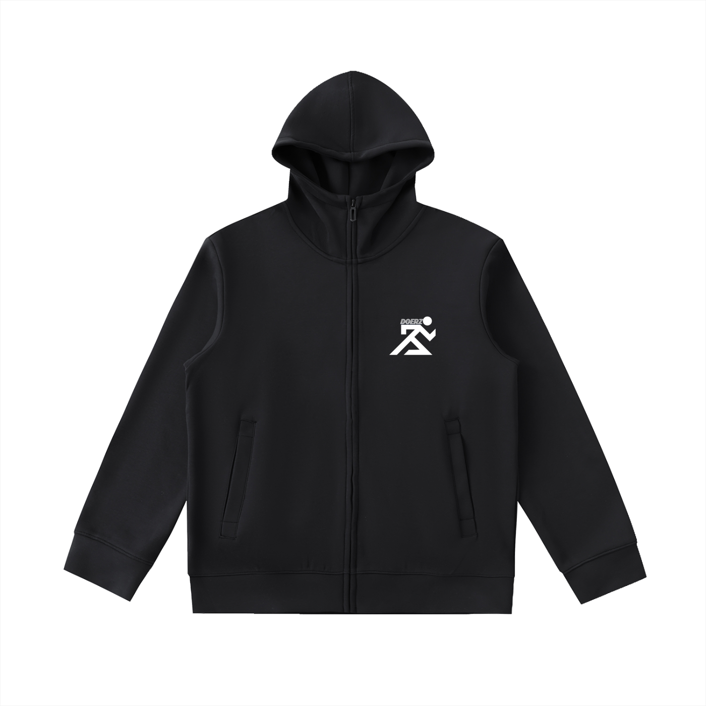 Essential Heavyweight High Neck  Zip-Up Hoodie