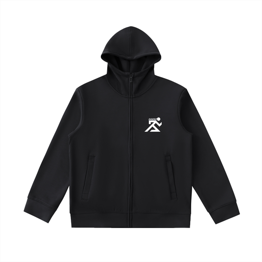 Essential Heavyweight High Neck  Zip-Up Hoodie