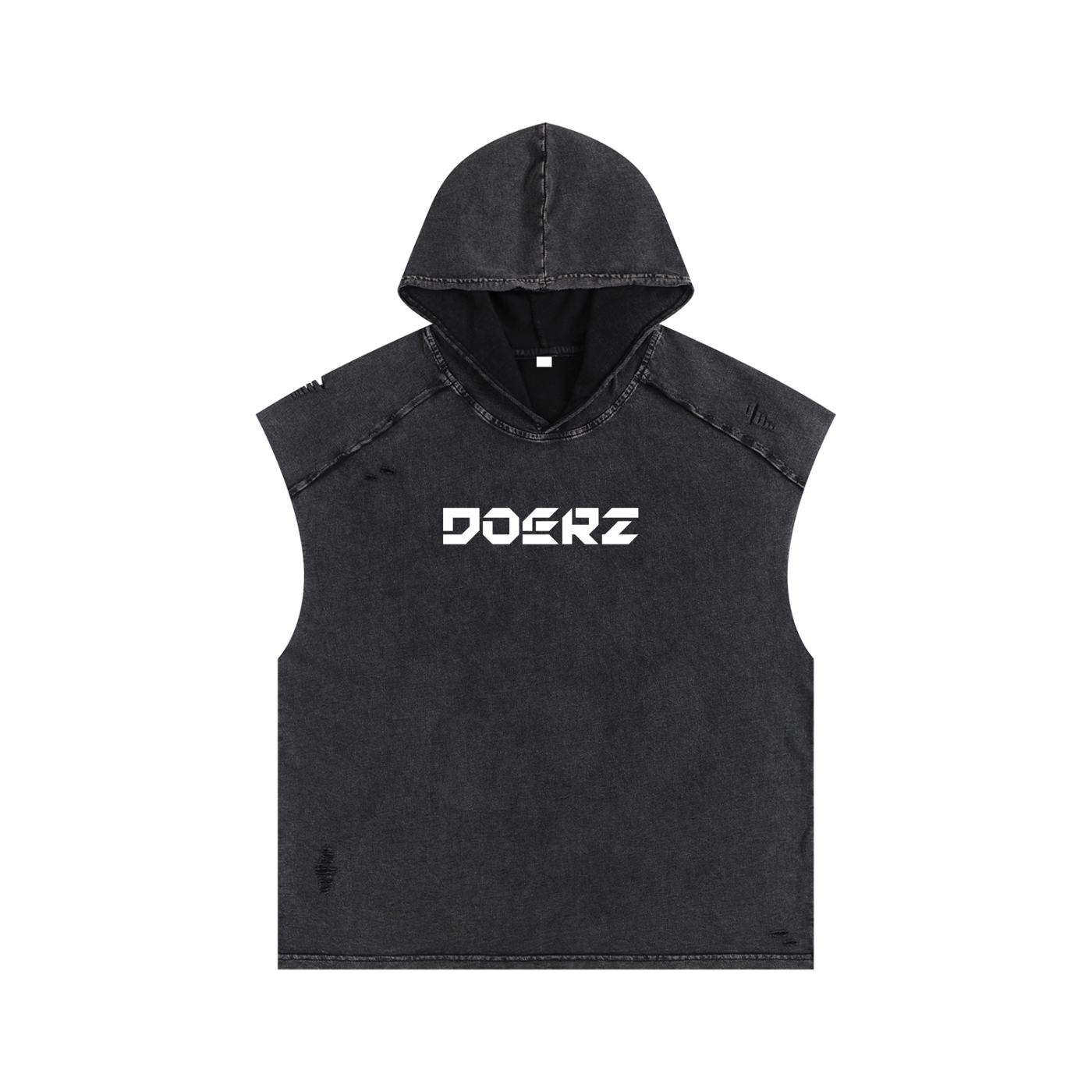 Snow Washed Hooded Tank Top