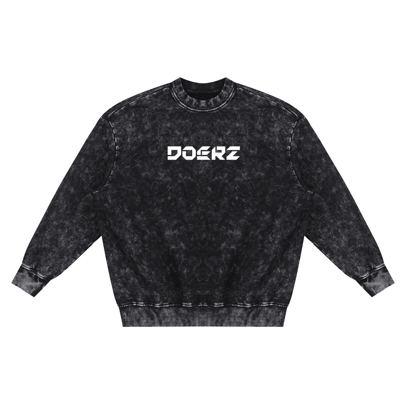 Snow Washed Hand-Frayed Sweatshirt