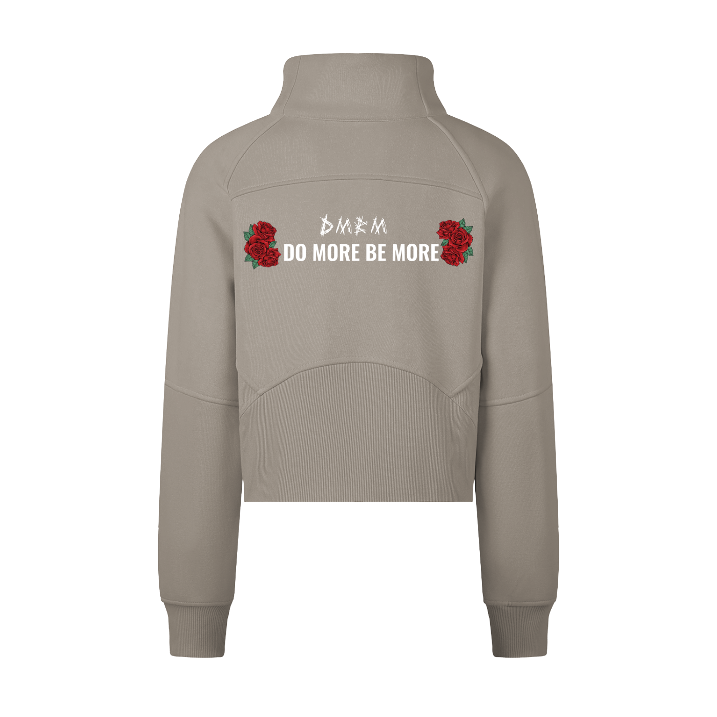 Woman Cropped Half-Zip Sweatshirt
