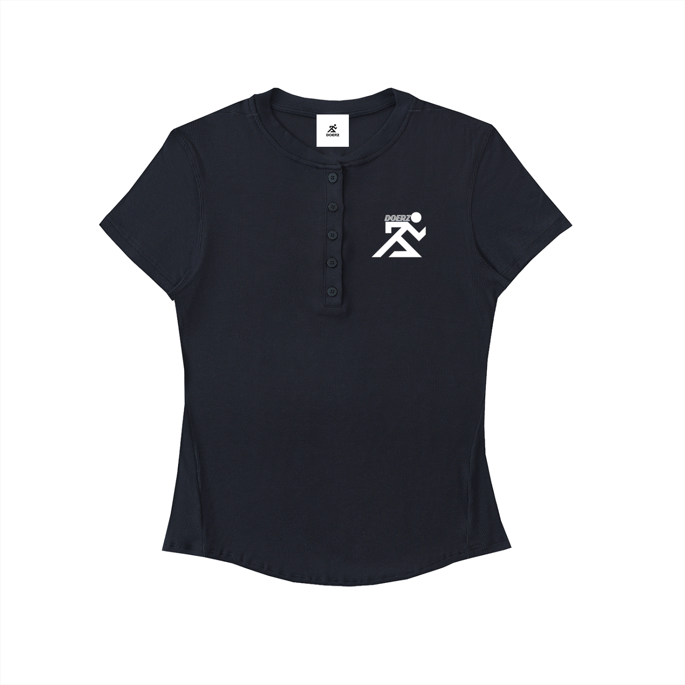 Modal Bodycon Henley Shirt