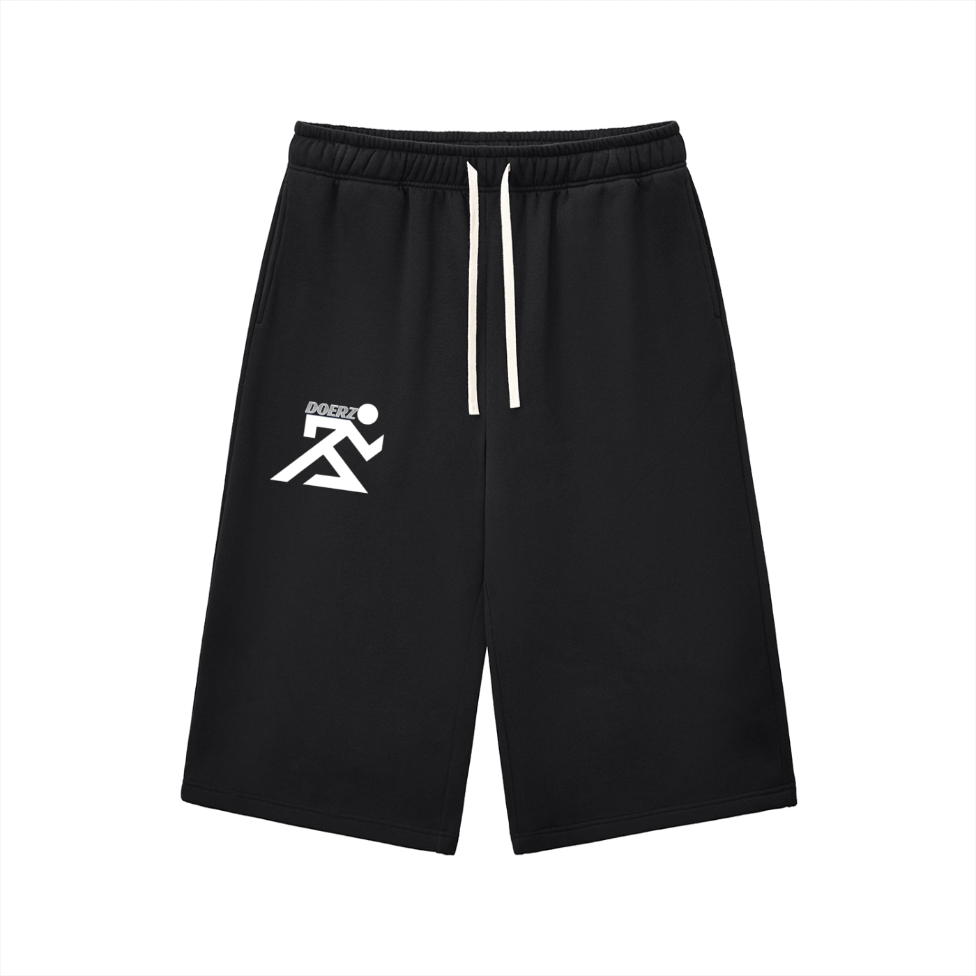 Relaxed Drawstring 3/4 Sweatpants