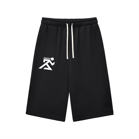 Relaxed Drawstring 3/4 Sweatpants
