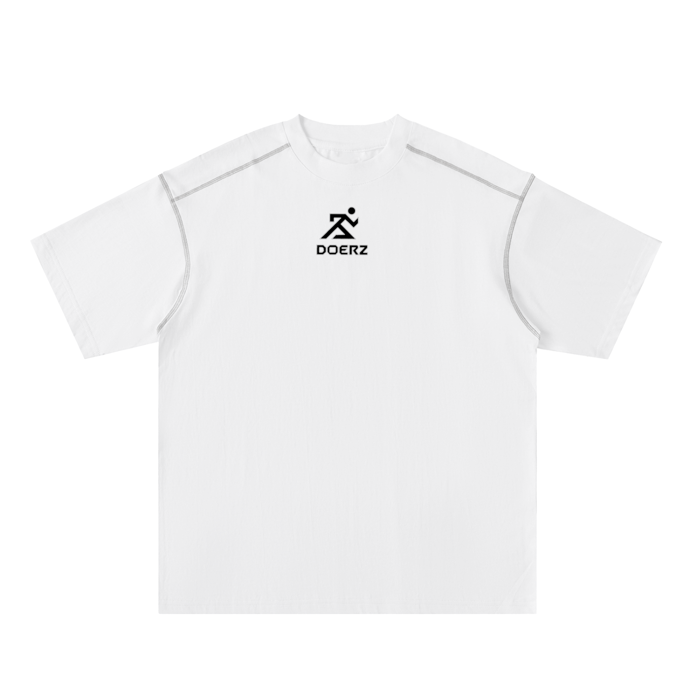 Oversized Contrast-Stitched Cotton Tee