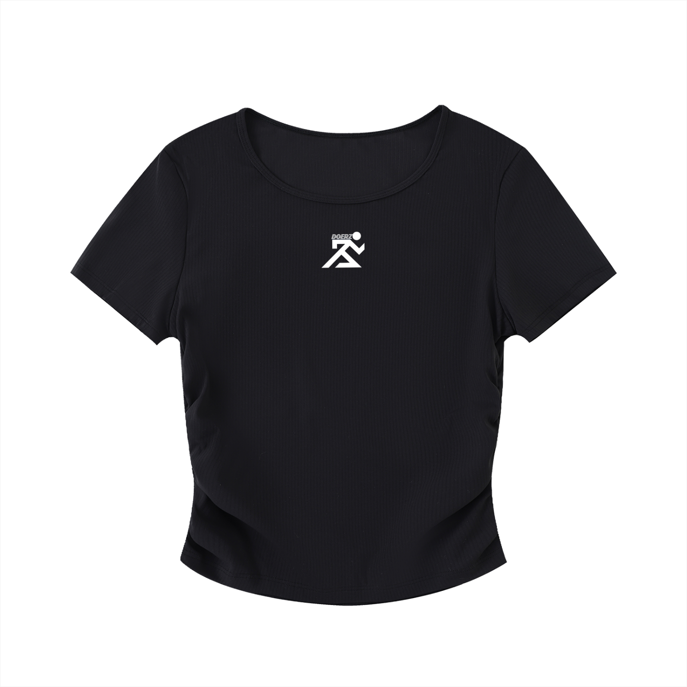 Woman Ruched Bodycon Crop Top