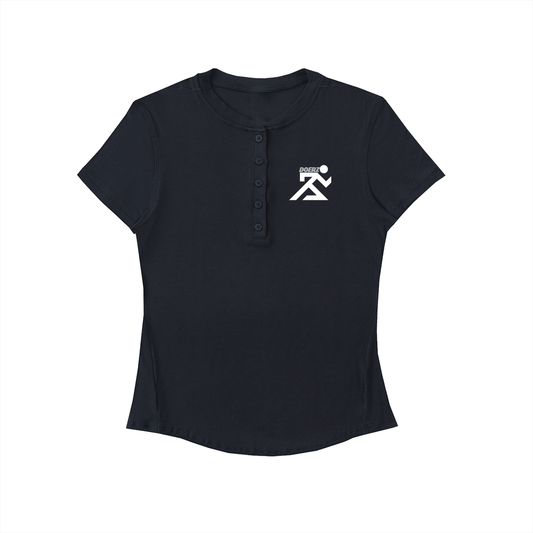 Modal Bodycon Henley Shirt