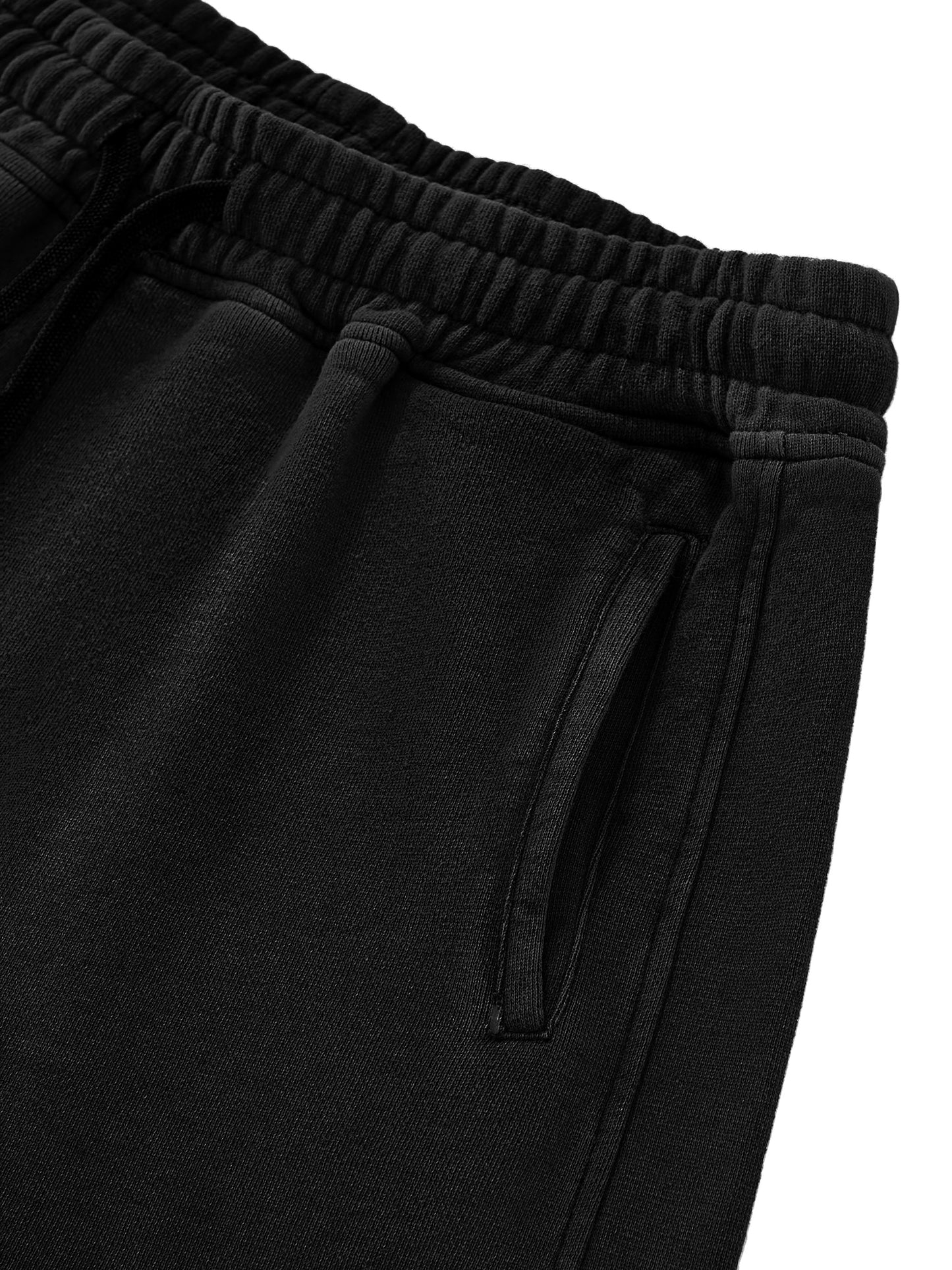Women Snow Washed Raw Edge Drawstring Shorts