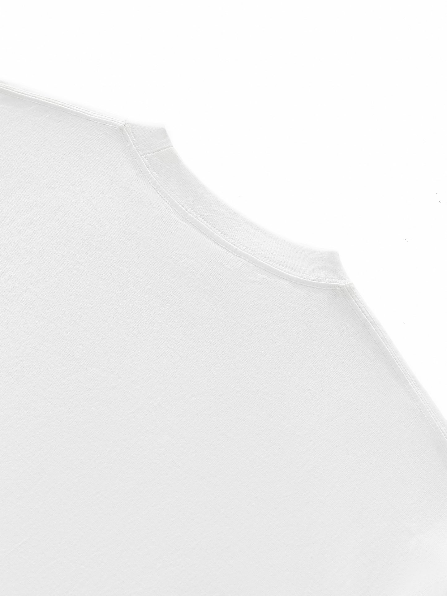 Layered Contrast Sleeve Cotton T-Shirt.