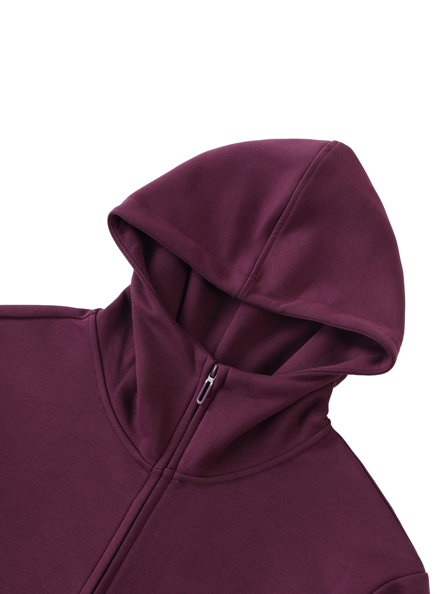 Essential Heavyweight High Neck  Zip-Up Hoodie